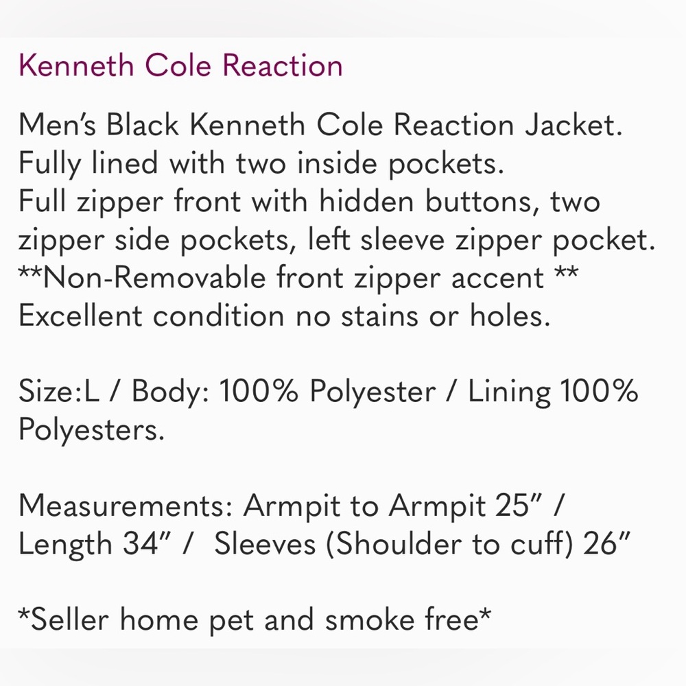 Kenneth Cole Reaction (L) Gray Jacket - Picture 10 of 10